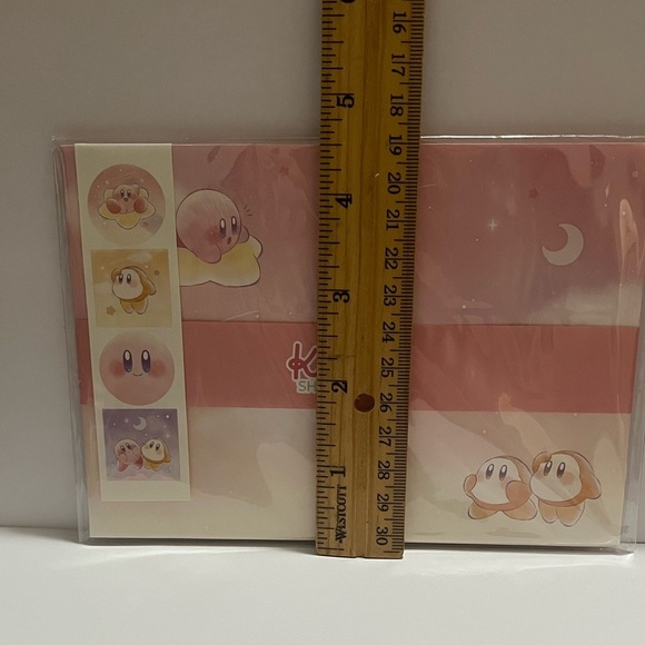 Kirby Shiny Pop Letter Set w Stickers - Picture 5 of 6